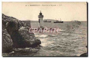 Old Postcard Marseille Lighthouse Desirade