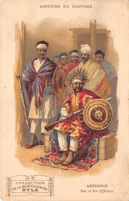 B86434 abyssinie ras et ses officeirs  ethiopia 1 2 3