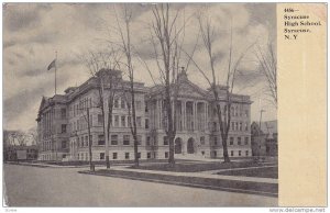 Street view showing Syracuse High School,  Syracuse,  New York,  PU_1963