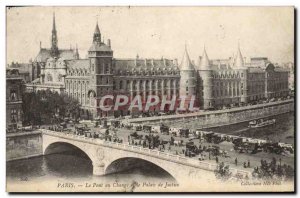 Old Postcard The Bridge At Paris Change Courthouse