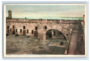 Vintage Inclined Way And Bomb Proofs, Fort Maruon, FL. Postcard F115E