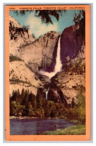 Postcard CA Yosemite Falls Yosemite Valley California