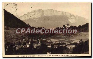 Old Postcard Lac D'Annecy Menthon The Village And The Parmelan