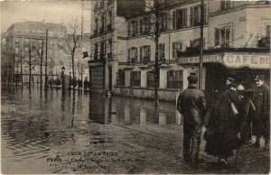 CPA PARIS - Crue de la Seine - Angle de la Rue du Bois (1323011)