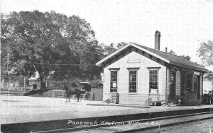 Milford NH Ponemah Railroad Station Train Depot Postcard