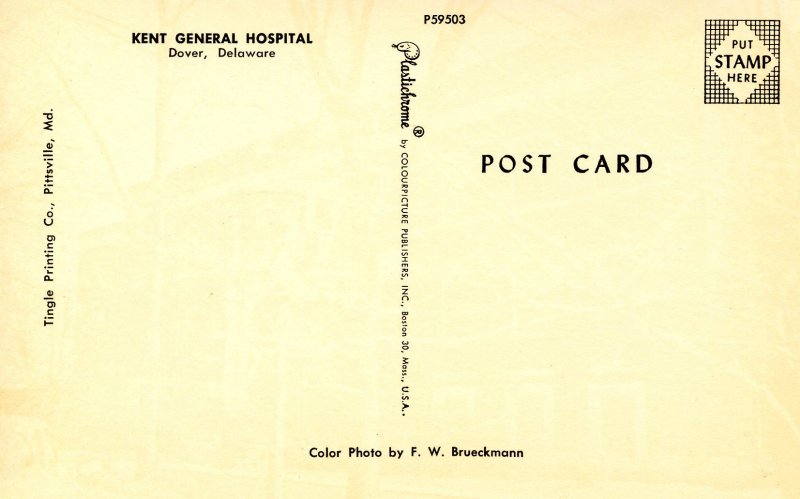 DE - Dover. Kent General Hospital