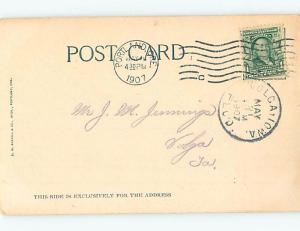 Pre-1907 FORESTRY - LOG RAFT ON COLUMBIA RIVER Postmarked Portland OR hp9059