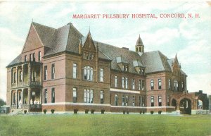 Concord NH Margaret Pillsbury Hospital Litho Postcard Used