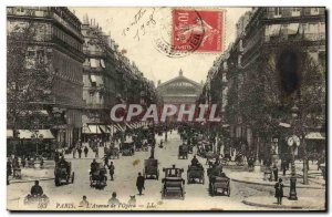 Old Postcard The Paris Opera Auenue L