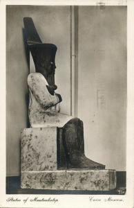 egypt, CAIRO, Museum, Statue of Mentouhotep (1930s) Lehnert & Landrock RPPC