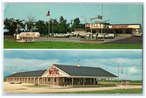 c1960's 3 & 7 Truck Stop And Motel Exterior Roadside Storm Lake Iowa IA Postcard