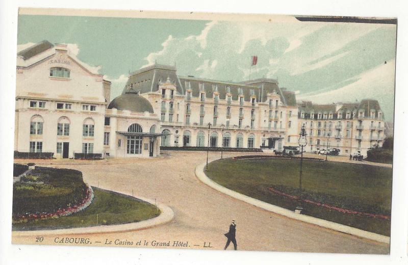 France Cabourg Le Casino et le Grand Hotel Vtg Lucien Levy c1910 Postcard