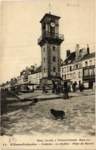 CPA VILLERS-COTTERETS Fontaine. Le Beffroi. Place du Marché (665986)