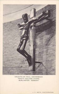 Vermont Burlington Crucifix By Paul Aschenbach Trinity College Chapel Albertype