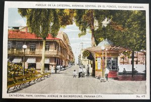 Mint Panama color Picture Postcard Cathedral Park central Avenue