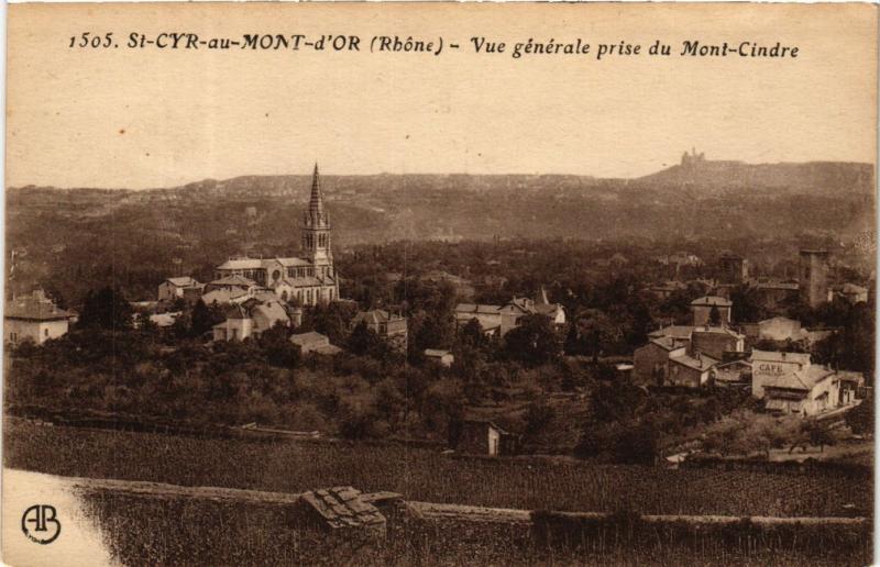 CPA St Cyr au Mont D'Or - Vue generale prise du Mont-Cindre (572913)