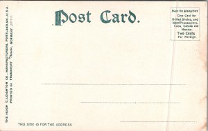 Springfield Massachusetts MA High School Building Street View Postcard