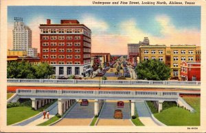 Texas Abilene Underpass and Pine Street Looking North Curteich