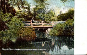 Massachusetts Haverhill Old Country Bridge Made Famous By Whittier