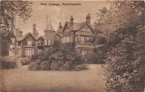 SANDRINGHAM NORFOLK UK YORK COTTAGE SEPIA PHOTO POSTCARD