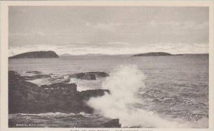 Maine Bar Harbor Surf On The Rocks Albertype