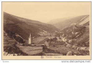 Aerial View, Ville basse, Vianden, Luxembourg, 10-20s