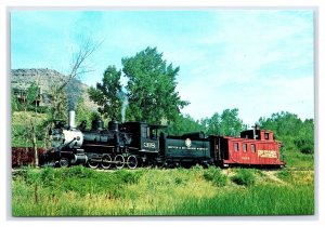 Golden Narrow Gauge Colorado Railroad Museum Postcard Railroad Train