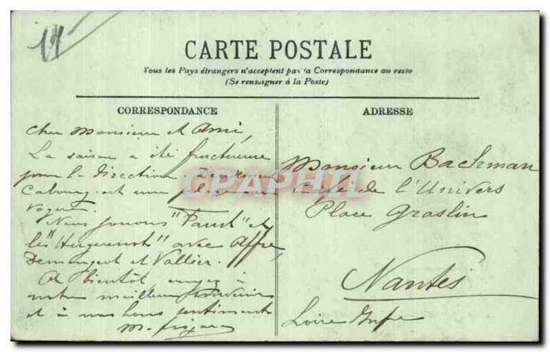 Old Postcard Cabourg villas and grand hotel