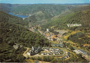 B108934 France Villefort Lozere La Ville et Son Lac Panorama