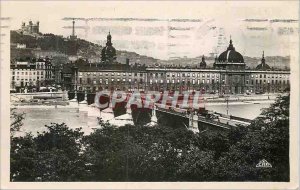 Modern Postcard the Lyon Guillotiere Bridge and the Grand Hotel Dieu