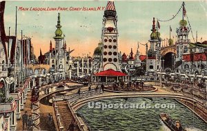Main Lagoon, Luna Park - Coney Island, New York NY  