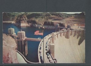 Ca 1938 Post Card Las Vegas NV Hoover Dam Between Kingman & Las Vegas