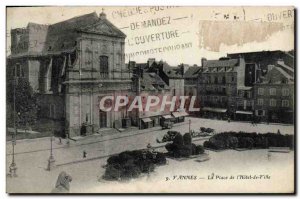 Old Postcard Vannes instead of & # City 39hotel