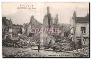 Old Postcard War 1914-1915 Gerbeviller ruins