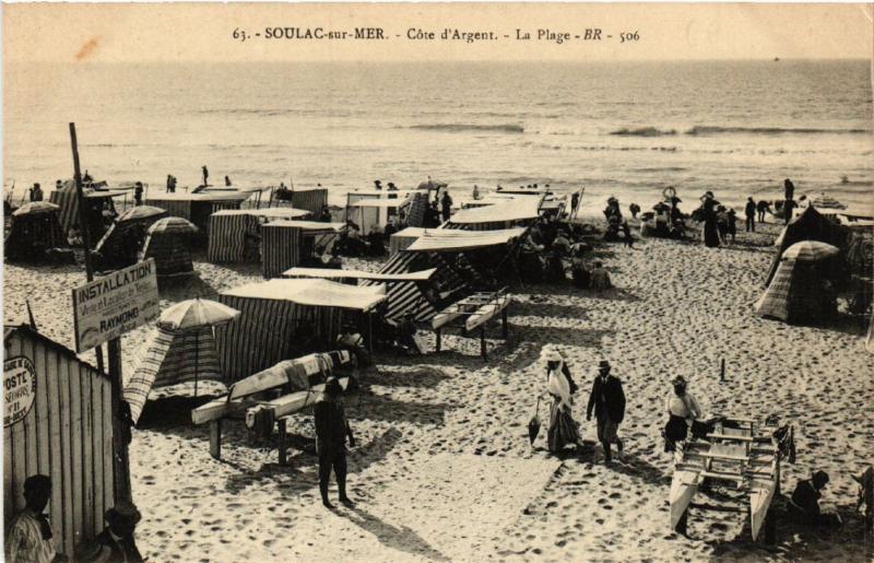 CPA SOULAC-sur-MER - Cote d'Argent - La Plage (480634)