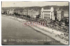 Old Postcard Nice Le Palais de la Mediterranee and Promenade des Anglais