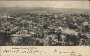 Seymour CT From Castle Rock c1905 Postcard