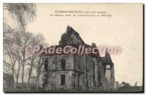 Postcard Old Plessis-de-Roye Pres Lassigny castle