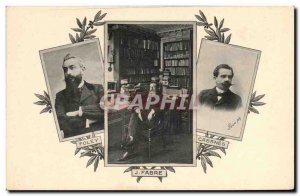 Postcard Old Foley Fabre Cabanes Library