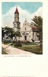 Vintage Postcard 1900's Old Cathedral St. Augustine Florida FL