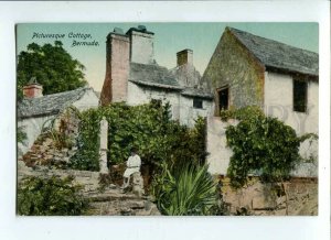 3090306 BERMUDA Picturesque Cottage Vintage PC