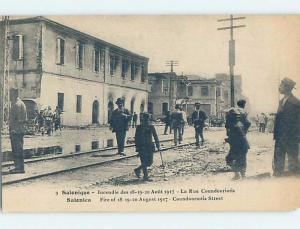 1917 great fire RUINS Thessaloniki - Thessaloniki - Thessalonica Greece F5635