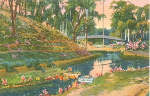 Palatka, Florida Ravine Gardens, Springs, Bridge Linen Unused