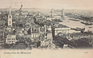 LONDON ENGLAND FROM THE MONUMENT~1907 PHOTO POSTCARD