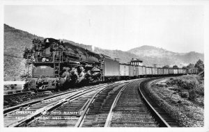 Hinton West Virginia Chesapeake Ohio Manifest Railroad Real Photo PC AA83460