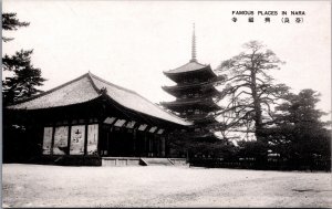 Japan Famous Places In Nara Vintage Postcard C149