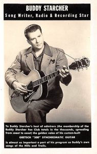 Buddy Starcher, Recording Star Early Country Western Star Real Photo Unused 