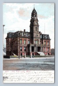 City Hall Building Lynn Massachusetts MA UDB Postcard F19