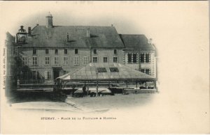 CPA Stenay - Place de la fontaine hopital (118531)