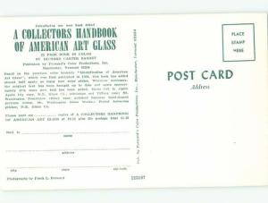 Pre-1980 This Is A Postcard BOOK ABOUT AMERICAN ART GLASS postcard ad AC7427@